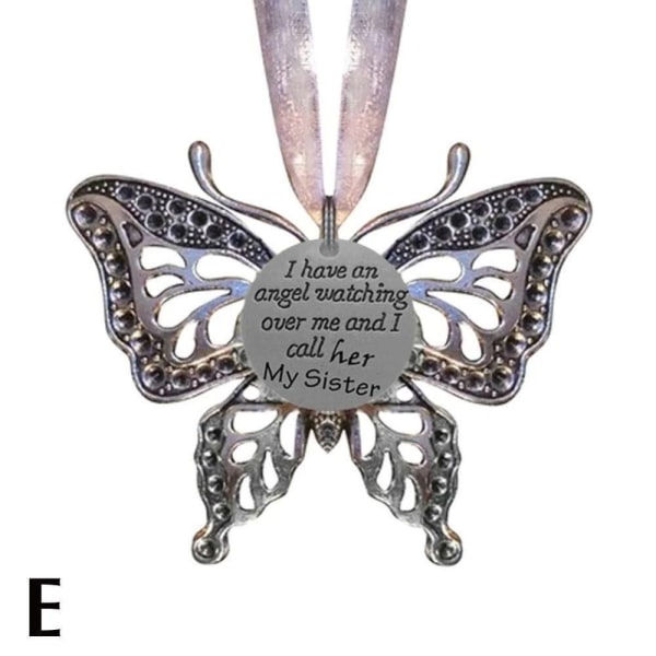 Butterfly Memorial Family Pendant Memorial Family Pendant E E E