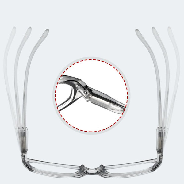 Lesebriller Anti-Blue Light Eyeglasses BLACK STRENGTH 200 Black Strength 200