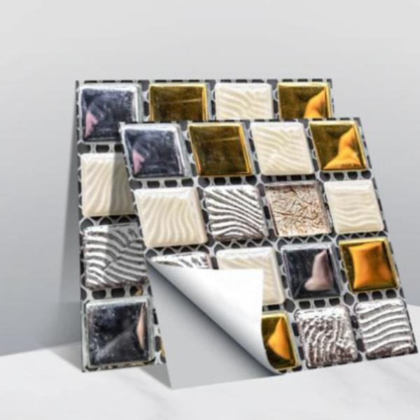 Mosaik Tile Stickers Vægoverføringsbillede 10 10 10
