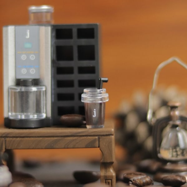 Dockhus kaffemaskin Miniatyr kaffebryggare 1 1 1
