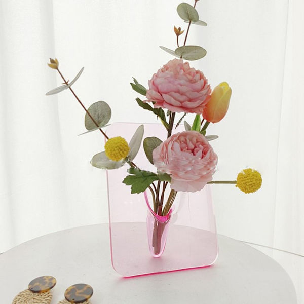 Stel Vase Bordplade Dekorativ PINK pink