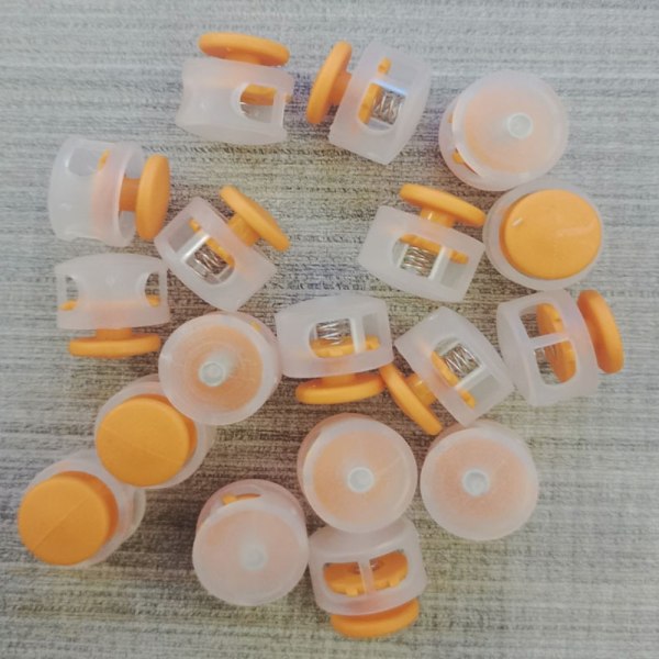 50 kpl kengännauha solki köyden puristin ORANSSI 50 kpl 50 kpl Orange 50Pcs-50Pcs