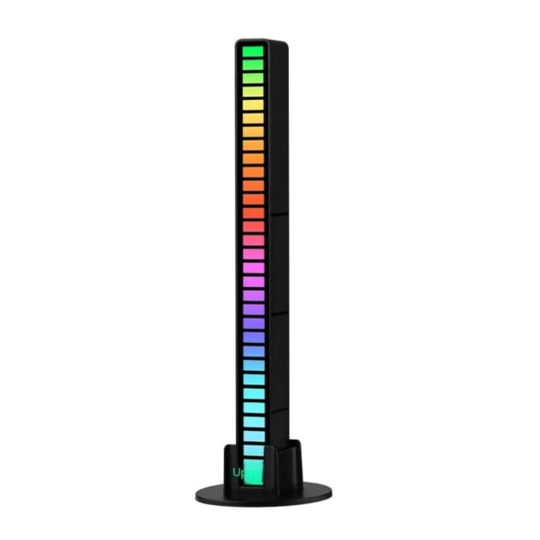 RGB Natlampe Musik Rhythm Light SORT 32LED MED APP 32LED Black 32Led with app-32Led with app