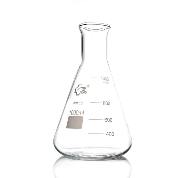 Glas Erlenmeyer kolv tung vägg kolv Borosilikat glas kolv