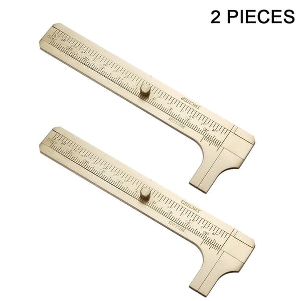 2 stykker Messing Vernier Caliper Pocket Caliper Handy Caliper