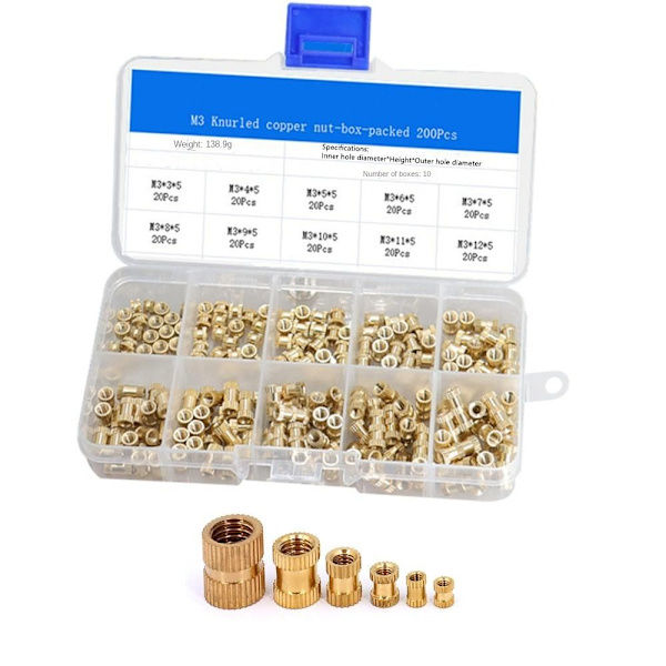 330 Stk Gevindindsatser Kit Udvendigt gevind Heat Set Insert