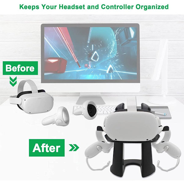 VR Stand Headset Display SORT black