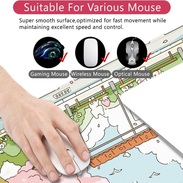 Little Rabbit Mouse Pad Gaming Mouse Pad Artsy bordsmatta