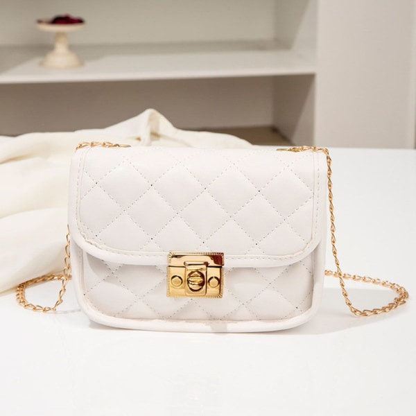 Kvinders Messenger Taske Dame Skuldertaske HVID White