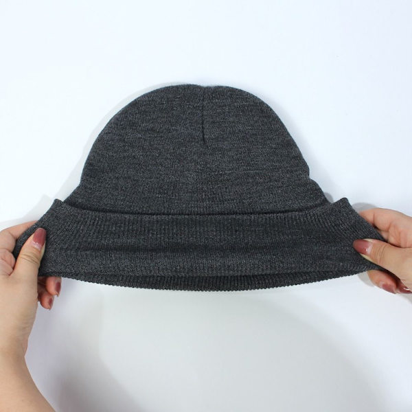 Beanie Hat Cuffed Beanie SORT GRÅ SORT GRÅ Black Gray