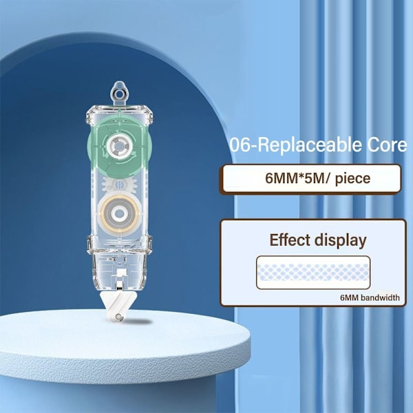 Dobbeltsidig selvklebende rullelimtape 06-UTBYTTBAR KJERNE 06-Replaceable Core