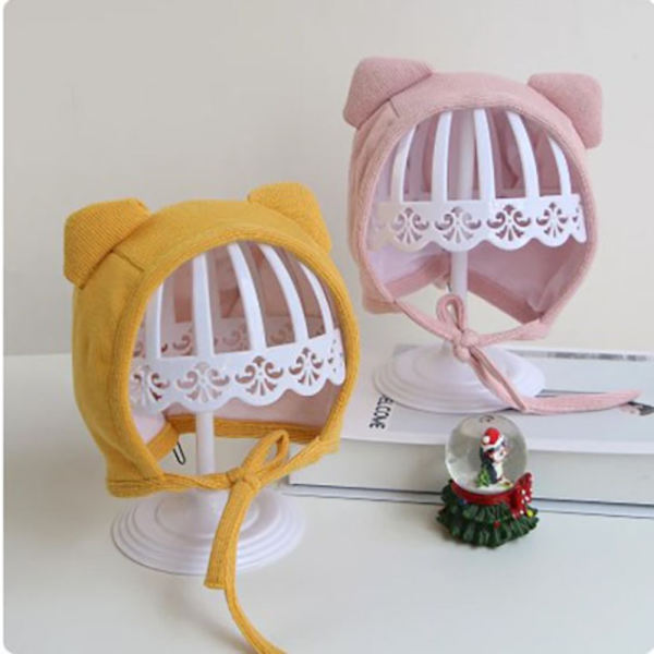 Söta älghorn Baby Hat Tecknad Cat Ear Baby Boy Girl Cap Khaki