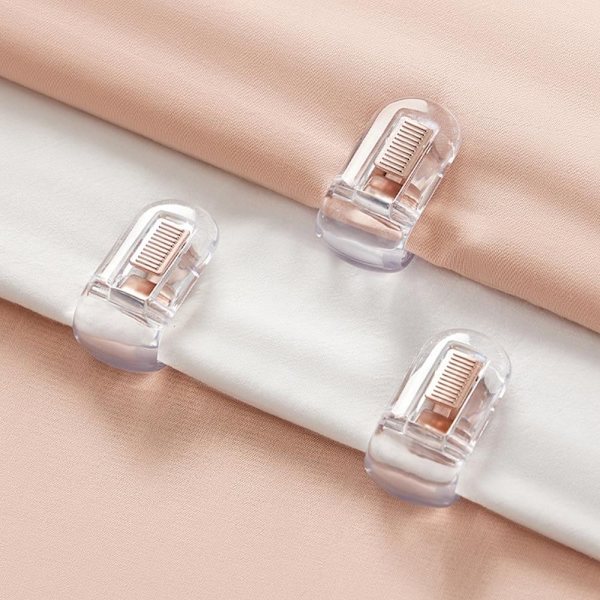 4/6 stk Anti-skli Sengetøy Teppe Dynetrekk TRANSPARENT 6 STK Transparent 6pcs