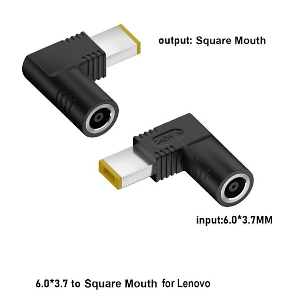 6,0*3,7 mm til DC-stik 240W Adapter 6037-SQUARE MOUTH 6037-SQUARE 6037-Square Mouth
