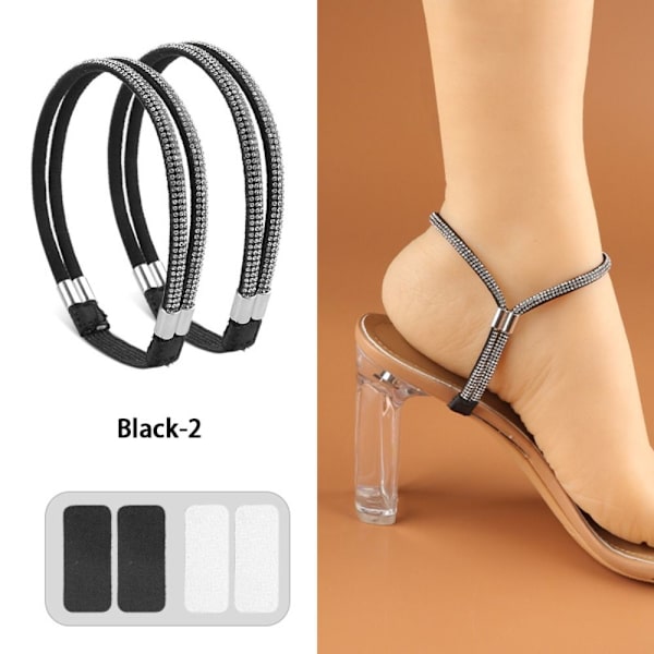 2 Par Dame Snørebånd Bundle Snørebånd SORT-2 SORT-2 Black-2