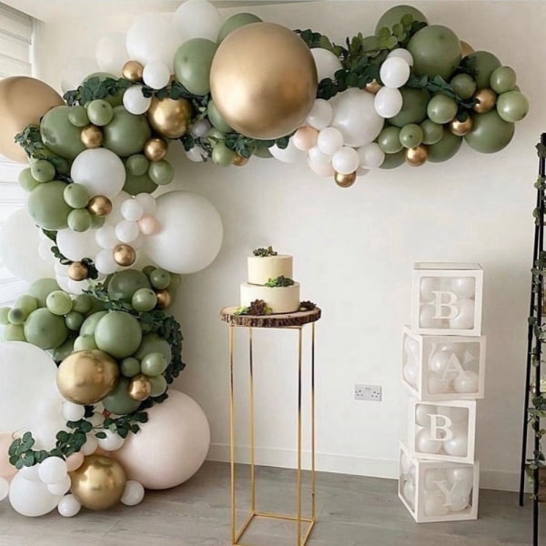 Ballonbuesæt Sage Green Balloons Garland Kit STYLE 5 STYLE 5