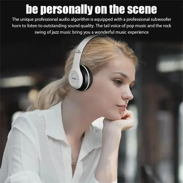 Bluetooth Hovedtelefon Foldbare Headsets SORT black