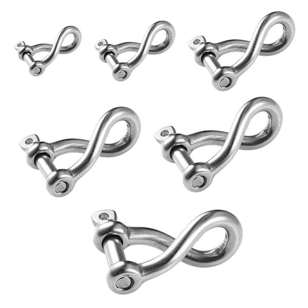 Kiinteä karabiini D jousi niitit 4mm 4mm