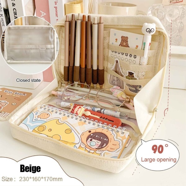 Paperi-säilytyslaukku Paperitavaran organizer BEIGE Beige