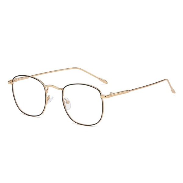 Anti-Blue Light Briller Overdimensjonerte briller SVART GULL SORT Black gold