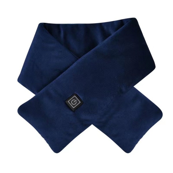 Eluppvärmd Scarf Warmer Sjal MARINBLÅ navy blue
