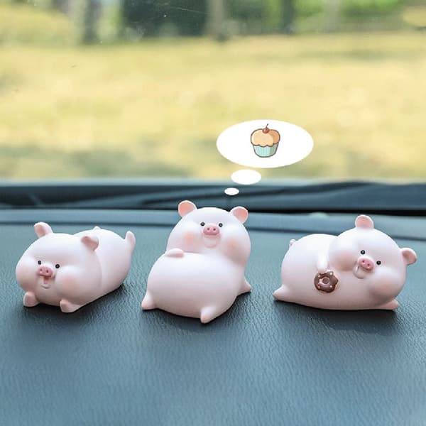 Dashboard Piggy Ornaments Djurdockaleksak B B B