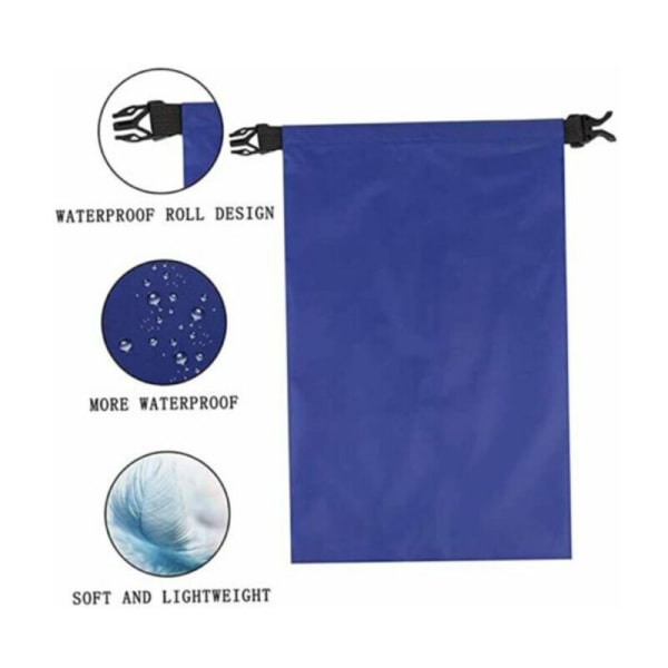 6stk Tørrposer Vanntett veske BLÅ Himmel blue sky