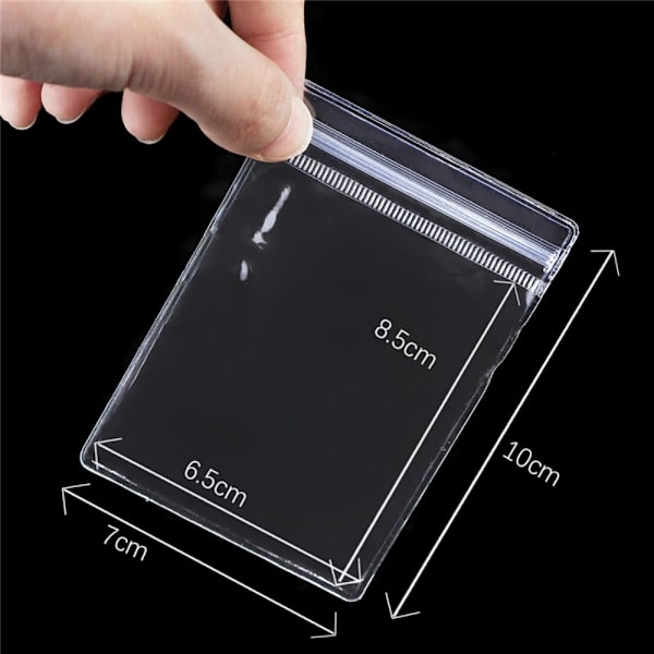 100 Stk/Lot Zip Lock Taske Selvforseglende opbevaringsposer 7X10CM 7x10cm