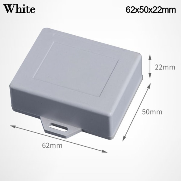 Elektroninen projektilaatikko vedenpitävä cover Project WHITE 62X50X22MM White 62x50x22mm