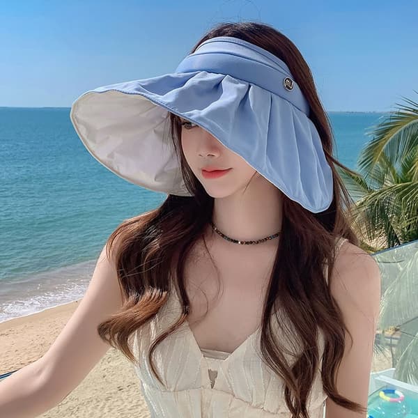 Kvinder Dame Sol Hat Foldbar Bucket Hat SORT black