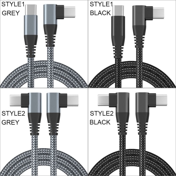 USB C til USB C ledning Kabel SORT 1MSTYLE1 STYLE1 Black 1mStyle1-Style1