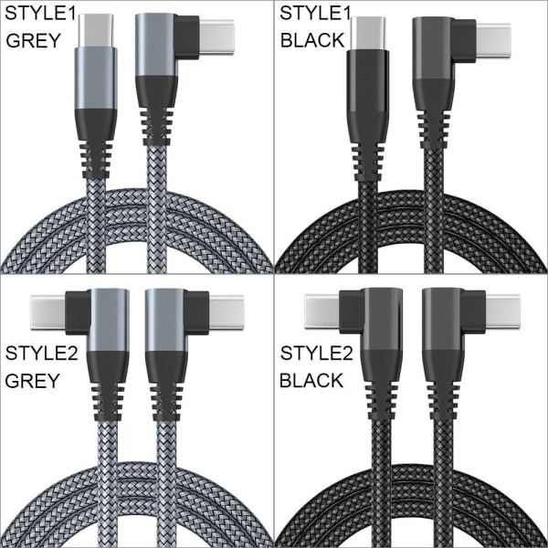 USB C till USB C-sladd Kabel GRÅ 2MSTYLE2 STYLE2 Grey 2mStyle2-Style2