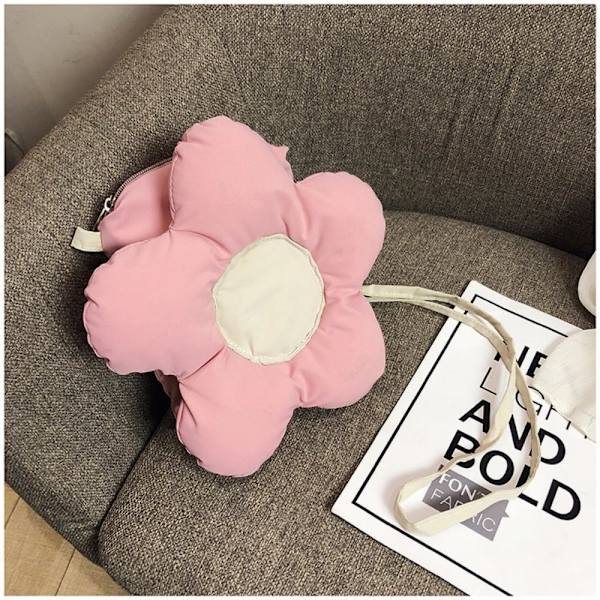 Söpö kukka olkalaukku Nuorten muoti kukkamuotoiset käsilaukut Pink