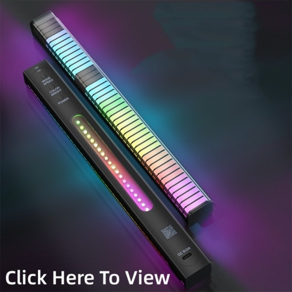 RGB Nattlampa Musik Rhythm Light VIT 16LED MED APP 16LED White 16Led with app-16Led with app