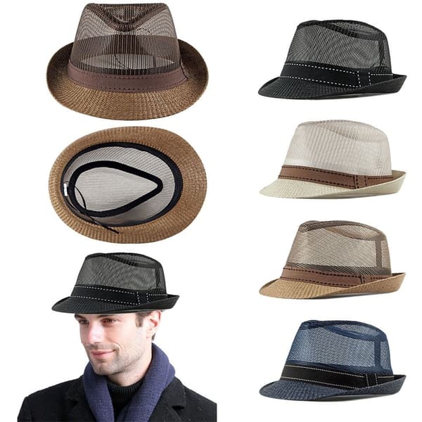 Uthulet Cap Mesh Hats MARINE BLÅ Navy Blue