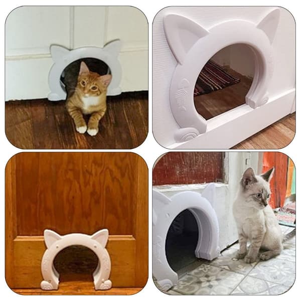 Pet Gate Dør klapdøre HVID white