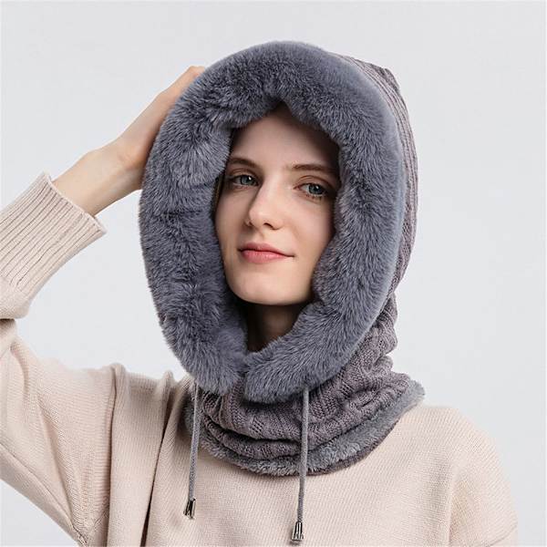 Mössa Stickad Cap GRÅ Grey