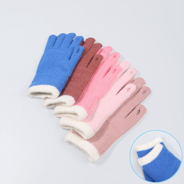 Kvinder Strikkede Handsker Exposed Finger Handsker SORT black