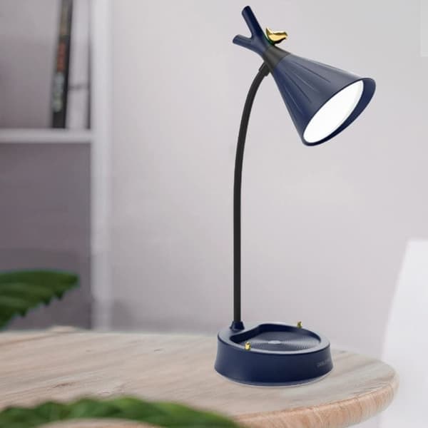 LED-blomst skrivebordslampe Bordlys BLÅ B B Blue B-B
