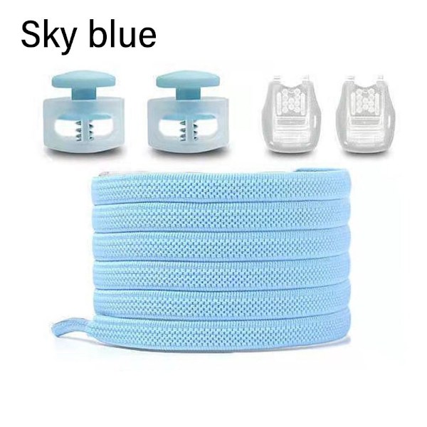 2Par No Tie Snørebånd Snørebånd Uden Slips SKY BLUE sky blue