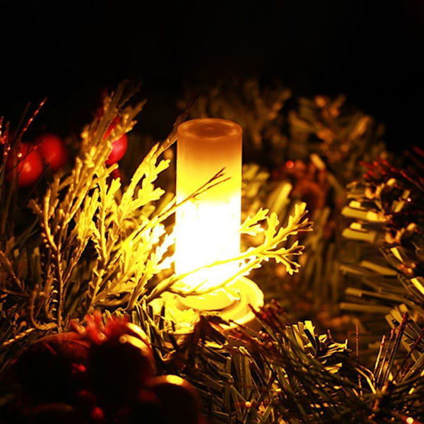 Led Flame Lamp Crystal Light Bulb Dimbar glödlampa