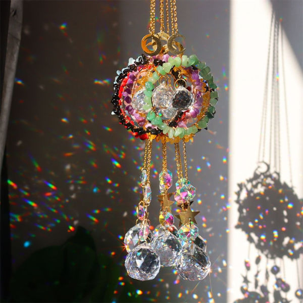 Sun Catchers pyöreä kristallirengas 4 4 4