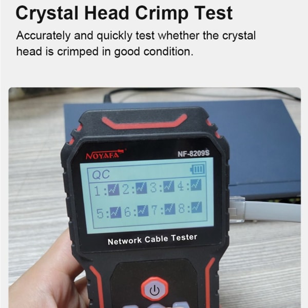 Network Cable Tracker Lan Mål Tester Wiremap Tester