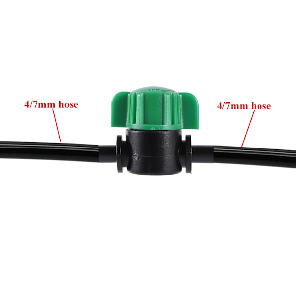 100 kpl liittimet Pipe Adapter Kasteluliitin 4/7 MM
