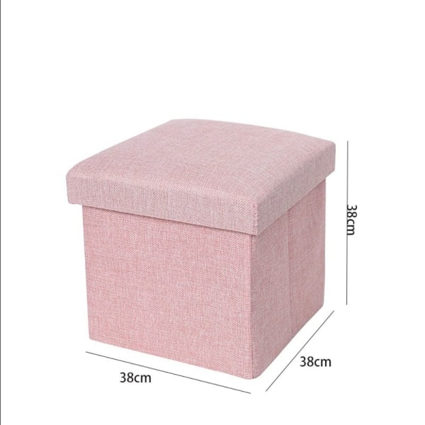Opbevaringsboks Opbevaringsskammel PINK 38*38*38 CM Pink 38*38*38 cm
