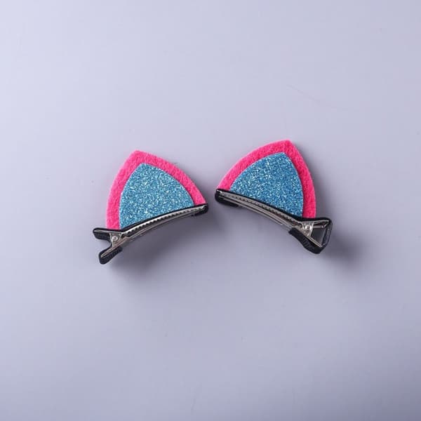 Cat Ear Hårklämmor Glitter Hårnålar 2 2 2