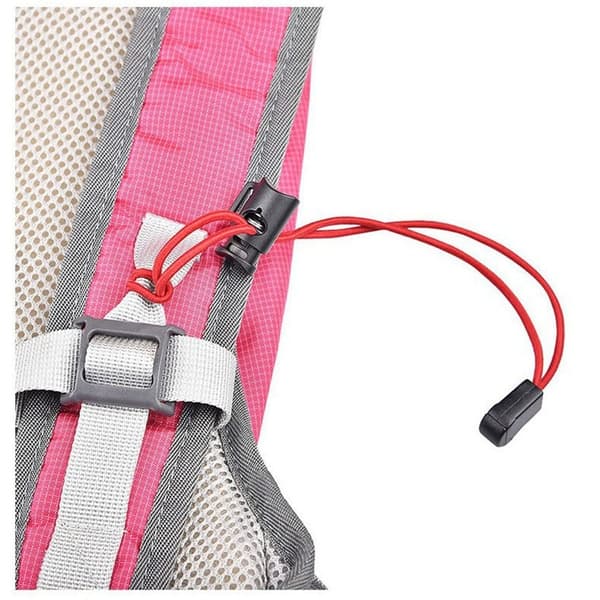 2stk Elastisk Rope Webbing Ropes Spænde RØD Red
