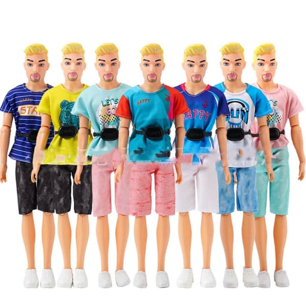 Man/kvinna Dockkläder Sommaroutfit 2 2 2