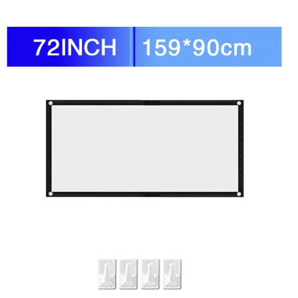 Projektorskjerm Høydefinisjonsprojektor Hvit lerret 84INCH 84inch