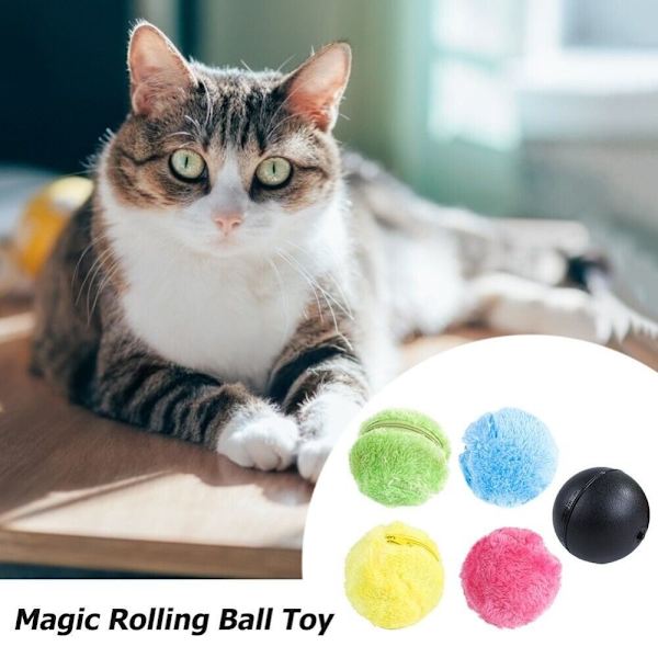Magisk Rulleball Leke Automatisk Kjæledyr Hund Katt Aktiv Rulleball